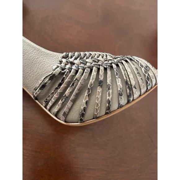 Joan & David Mimo Women's Light Natural Size 10 Slingback High Heel Shoes - Picture 7 of 11